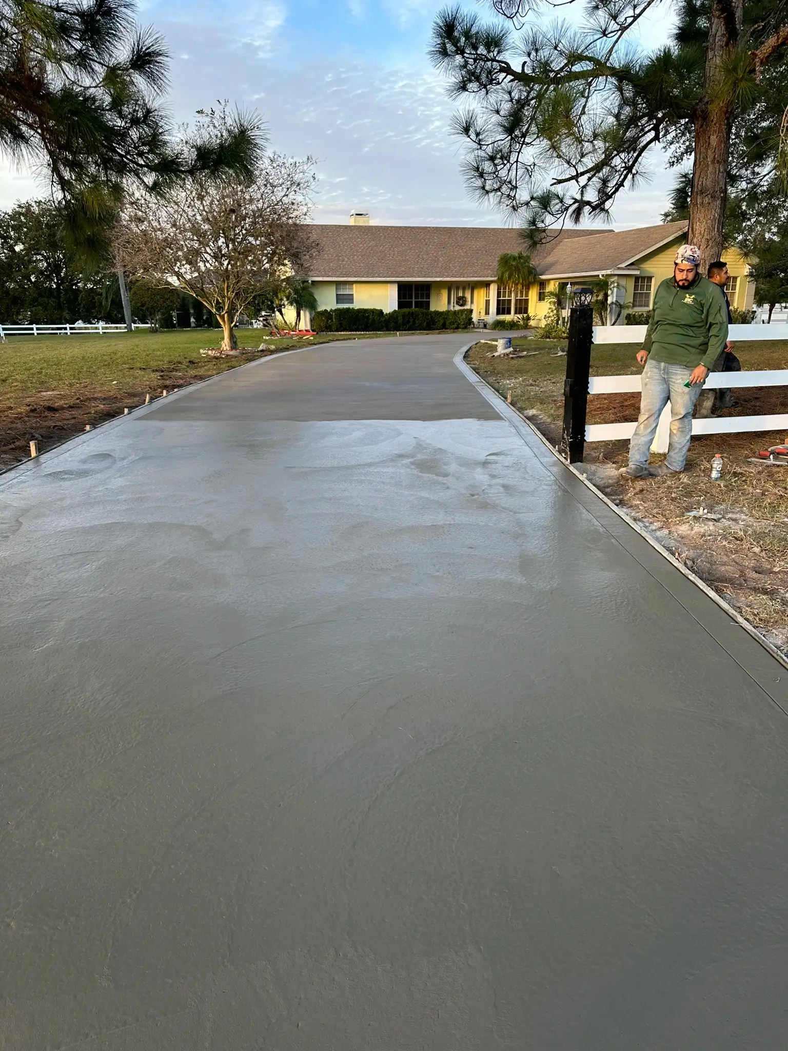 Professional concrete driveway installation in Winter Haven FL